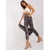 Italy Moda Kelnės-DHJ-SP-13926-7.52P-juoda-smėlio spalvos