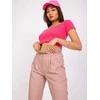 Italy Moda Kelnės-DHJ-SP-5058.35P-šviesiai rožinės spalvos