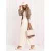 Italy Moda Kelnės-IR-SP-YV5650.46-jasny smėlio spalva