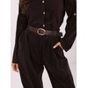 Italy Moda Kelnės-IT-SP-258009.83-ciemny ruda