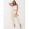 Italy Moda Kelnės-IT-SP-26016.87-jasny smėlio spalva