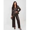 Italy Moda Kelnės-IT-SP-FL10013.87-ciemny ruda