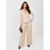 Italy Moda Kelnės-IT-SP-FL10013.87-smėlio spalva