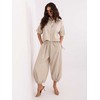 Italy Moda Kelnės-IT-SP-FL10309-1.02-smėlio spalva