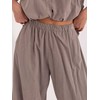 Italy Moda Kelnės-IT-SP-FL10309-1.91-ciemny bezowy