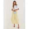 Italy Moda Kelnės-IT-SP-FL9321.96-jasny geltona