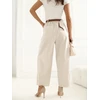 Italy Moda Kelnės-IT-SP-FL9967SPL.75-smėlio spalva