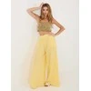 Italy Moda Kelnės-MI-SP-2563.02-jasny geltona