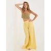 Italy Moda Kelnės-MI-SP-2563.02-jasny geltona