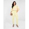 Italy Moda Kelnės-MI-SP-2689.47-jasny geltona