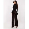 Italy Moda Kelnės-MI-SP-4323C.28 -ciemny ruda