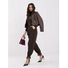 Italy Moda Kelnės-MI-SP-4426.76-ciemny ruda