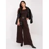 Italy Moda Kelnės-MI-SP-62440.56-ciemny ruda