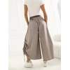 Italy Moda Kelnės-MI-SP-631061.75-ciemny bezowy
