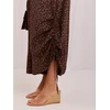 Italy Moda Kelnės-MI-SP-631061.75-ciemny ruda