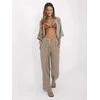 Italy Moda Kelnės-MI-SP-6560.73P-ciemny bezowy