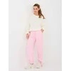 Italy Moda Kelnės-MI-SP-P6845.68-jasny rožinė