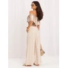 Italy Moda Kelnės-MO-SP-2606.87-jasny smėlio spalva