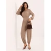 Italy Moda Kombinezonas-MI-KO-3565.11-smėlio spalva