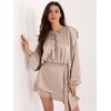 Italy Moda Kombinezonas-MI-KO-62480.29-smėlio spalva