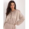 Italy Moda Kombinezonas-MI-KO-62480.29-smėlio spalva