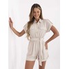 Italy Moda Kombinezonas-MI-KO-A5043.70-smėlio spalva