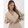 Italy Moda Kombinezonas-MI-KO-T44.70-smėlio spalva