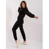Italy Moda Veliūrinis laisvalaikio kostiumas moterims-DHJ-KMPL-8850.68-juodas