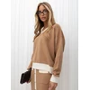 Italy Moda Komplet-IR-KMPL-57592.01-camelowy