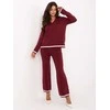 Italy Moda Kostiumėlis moterims-IT-KMPL-99062.66-bordinė