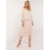 Italy Moda Komplet-MI-KMPL-24266.65P-smėlio spalva