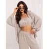 Italy Moda Komplet-MI-KMPL-A543817.98-ciemny bezowy