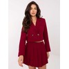 Italy Moda Kostiumėlis moterims-MI-KMPL-C682.76-bordinė