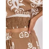 Italy Moda Laisvalaikio kostiumėlis moterims-MO-KMPL-126175.85-tamsiai smėlio spalvos