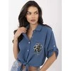 Italy Moda Koszula-DHJ-KS-8595-1.66-ciemny mėlyna