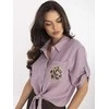 Italy Moda Koszula-DHJ-KS-8595-1.66-jasny violetinė