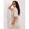 Italy Moda Koszula-IT-KS-FL10320.12-smėlio spalva