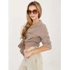 Italy Moda Koszula-MI-KS-2337.77-ciemny bezowy