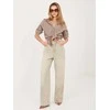 Italy Moda Koszula-MI-KS-2337.77-ciemny bezowy