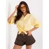 Italy Moda Koszula-MI-KS-3389A.90-jasny geltona