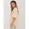 Italy Moda Koszula-MI-KS-3389A.90-jasny smėlio spalva