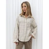 Italy Moda Koszula-MI-KS-4397.90-jasny smėlio spalva