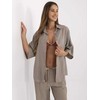 Italy Moda Koszula-MI-KS-6537.74P-ciemny bezowy