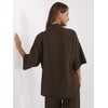 Italy Moda Koszula-MI-KS-6537.74P-ciemny ruda