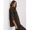 Italy Moda Koszula-MI-KS-6537.74P-ciemny ruda