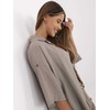 Italy Moda Koszula-MI-KS-6537.74P-ciemny bezowy