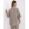 Italy Moda Koszula-MI-KS-6537.74P-ciemny bezowy