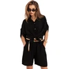 Italy Moda Koszula-MI-KS-6537.74P-juoda
