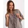 Italy Moda Koszula-MI-KS-92224.95-ciemny bezowy