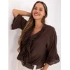 Italy Moda Koszula-MI-KS-92224.95-ciemny ruda